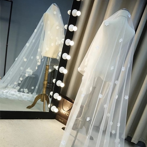 Wedding Accessories 3M Tailing Llower Veil Bridal - Picture 5 of 5